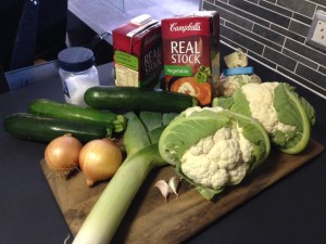 cauliflower and zucchini soup