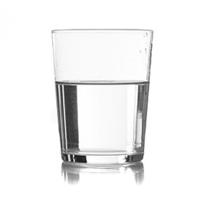 glass half full
