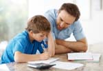 dad taking an interest in your kids homework