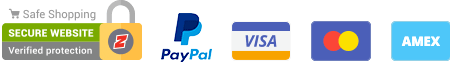 We accept PayPal, VISA, Mastercard & AMEX