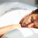 sleeping dad