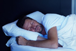 Dad sleeping peacefully