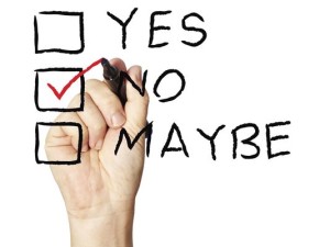 why we should say no